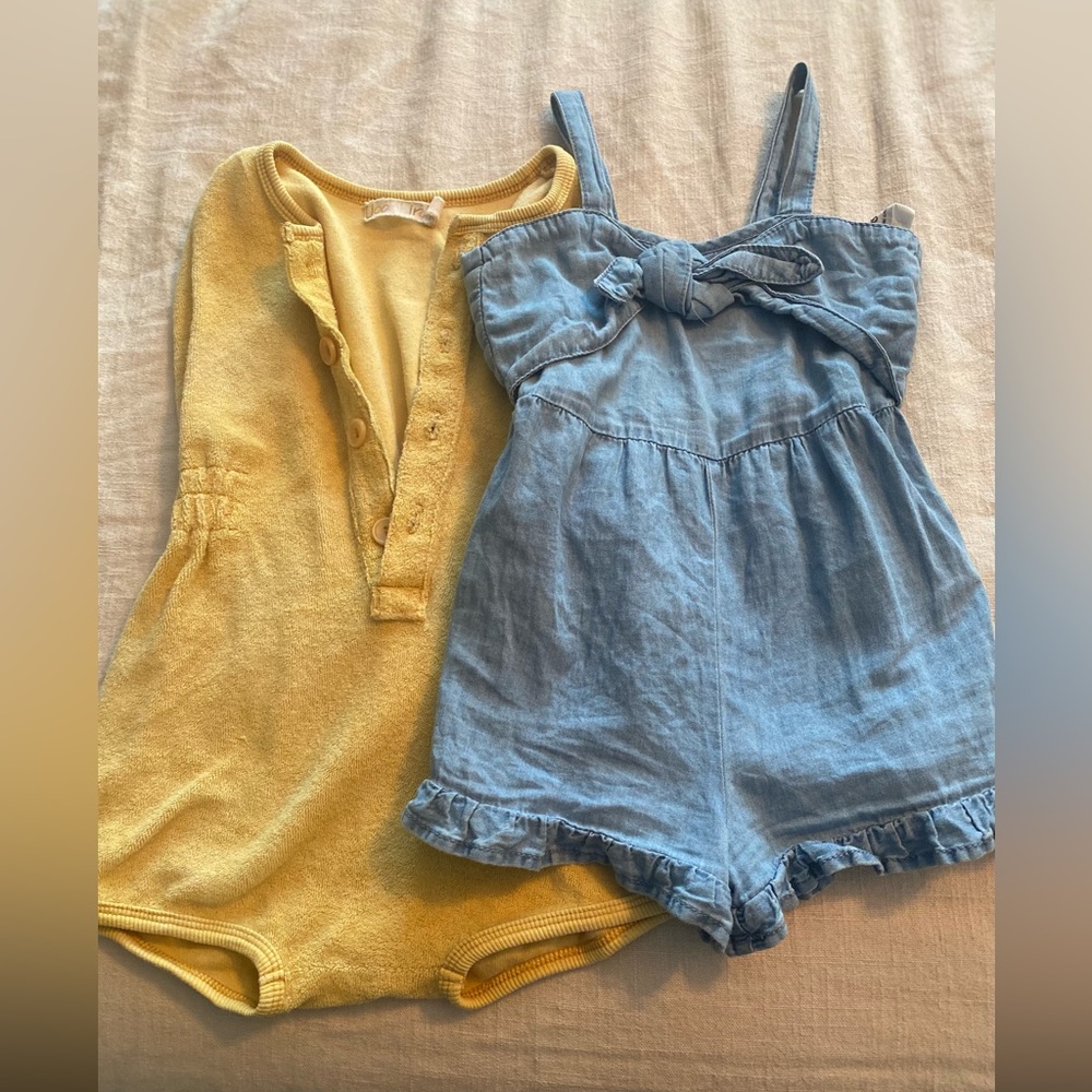 EUC - toddler romper bundle